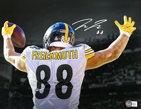 Pat Freiermuth Signed Pittsburgh Steelers 11x14 Photo BAS ITP