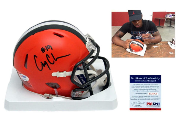 Corey Coleman SIGNED Cleveland Browns Mini-Helmet - PSA/DNA - Autographed