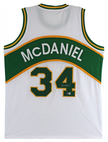 Xavier McDaniel Signed Seattle Supersonics Jersey (Beckett) 1988 NBA All Star
