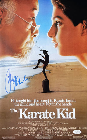 Ralph Macchio Signed 11x17 The Karate Kid poster Photo JSA