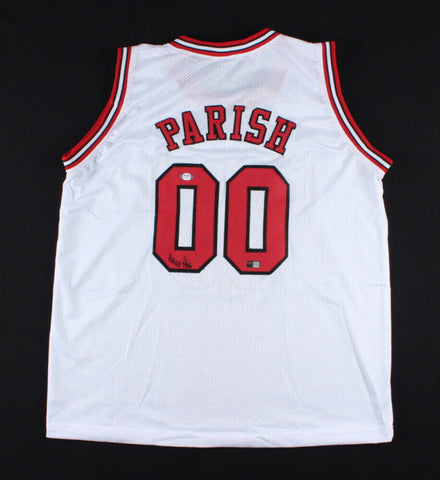 Robert Parish Signed Chicago Bulls Jersey (PSA COA) Member 1997 World Champions