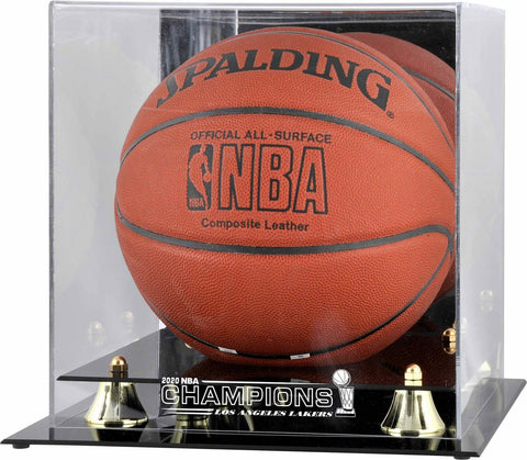 Los Angeles Lakers Golden Classic 2020 Finals Champs Basketball Display Case