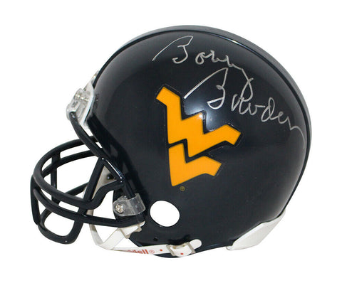 Bobby Bowden Signed West Virginia Mountaineers Mini Helmet BAS 32658