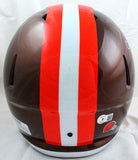 Nick Chubb Autographed Cleveland Browns F/S Flash Speed Helmet-Beckett W Holo