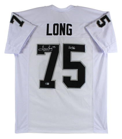 Raiders Howie Long "HOF 00" Authentic Signed White Pro Style Jersey BAS Witness