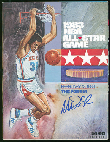 Lakers Magic Johnson Signed 1983 NBA All-Star Game Program BAS Wit #WP81373