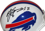 A.J. Epenesa Autographed Buffalo Bills 2021 VSR4 Mini Helmet Beckett 35075