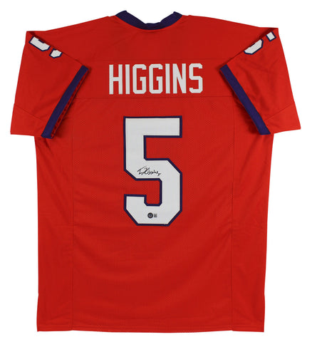 Tee Higgins Authentic Signed Orange Pro Style Jersey Autographed BAS Witnessed