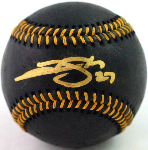 Trevor Story Autographed Rawlings Black OML Baseball - Beckett COA