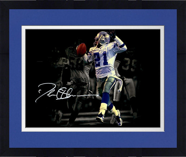Framed Deion Sanders Dallas Cowboys Signed 11x14 Return Spotlight Photograph
