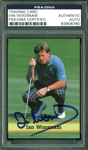 Ian Woosnam Authentic Signed Card Fax Pax Golf #7 Autographed PSA/DNA Slabbed