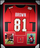 ANTONIO BROWN (Buccaneers red TOWER) Signed Autographed Framed Jersey Beckett