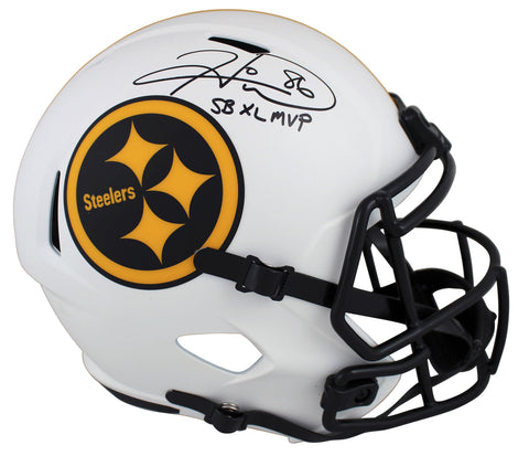 Steelers Hines Ward Authentic Signed Lunar Full Size Speed Rep Helmet BAS Wit