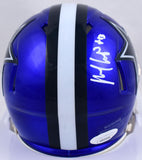 Michael Gallup Autographed Dallas Cowboys Flash Speed Mini Helmet- JSA W *White