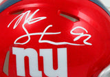 Michael Strahan Autographed New York Giants Flash Speed Mini Helmet-BeckettWHolo