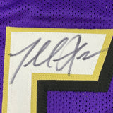 Autographed/Signed Terrell Suggs Baltimore Purple Football Jersey JSA COA Auto