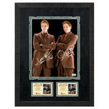 James & Oliver Phelps Autographed Harry Potter Weasley Brother 8x10 Framed Photo