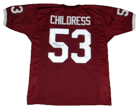 RAY CHILDRESS AUTOGRAPHED SIGNED TEXAS A&M AGGIES #53 MAROON JERSEY JSA