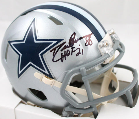 Drew Pearson Signed Dallas Cowboys Speed Mini Helmet w/HOF *Front-Beckett W Holo