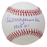 Bill Mazeroski Pittsburgh Pirates Signed OMLB Baseball HOF 01 Inscribed JSA
