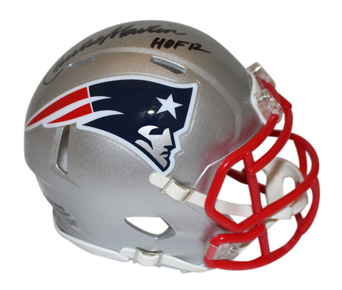Curtis Martin Signed New England Patriots Speed Mini Helmet HOF PSA 37030