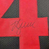 Framed Autographed/Signed Kyle Juszczyk 33x42 San Francisco Black Jersey BAS COA