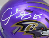 Derrick Mason Autographed Ravens Flash Speed Mini Helmet-Beckett W Hologram
