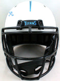 AJ Brown Autographed Tennessee Titans Lunar Speed F/S Helmet- Beckett W *LT BLUE