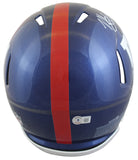 Lawrence Taylor & Michael Strahan "HOF" Signed F/S Speed Proline Helmet BAS Wit