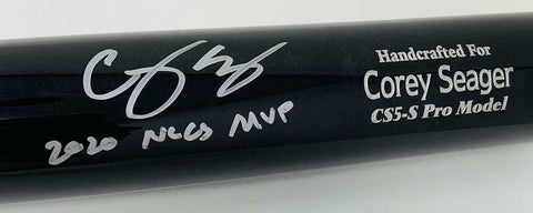 COREY SEAGER Autographed "2020 NLCS MVP" Dodgers Game Model Bat FANATICS