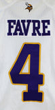 Vikings Brett Favre 2009 Game Used White Reebok Road Jersey Photo Matched