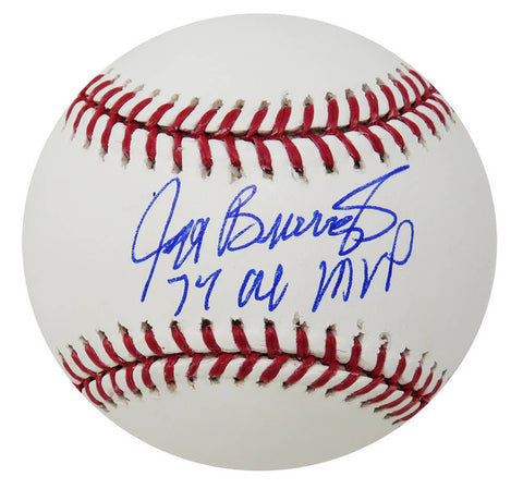 Jeff Burroughs Signed Rawlings Official MLB Baseball w/74 AL MVP - SS COA