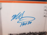 Mike Singletary Signed Bears 27x33 Custom Framed Photo Display Inscribed"HOF 98"