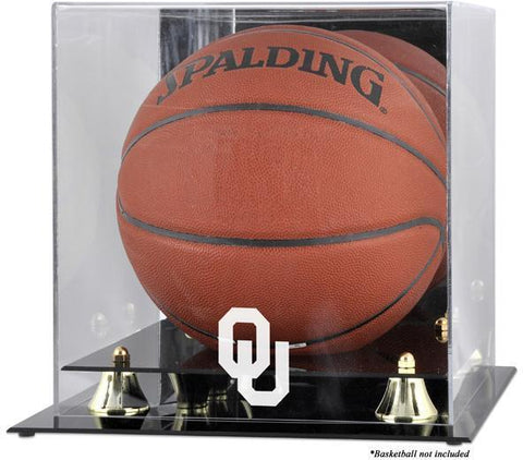 Oklahoma Sooners Golden Classic Logo Basketball Display Case