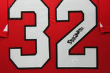 BUDDA BAKER (Cardinals red TOWER) Signed Autographed Framed Jersey JSA