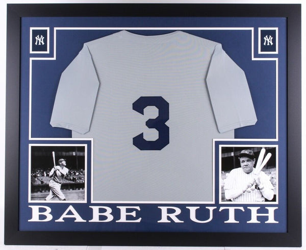 Babe Ruth New York Yankees 35"x43" Custom Framed Jersey 7xWorld Series champion