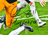 Chase Claypool Autographed Steelers 16x20 FP Photo w/ Insc-Beckett W *Blk