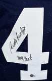 Rudy Ruettiger Signed Blue College Style Jersey w/Never Quit- Beckett W Hologram