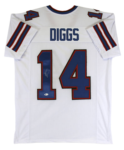 Stefon Diggs Authentic Signed White Pro Style Jersey Autographed BAS Witnessed