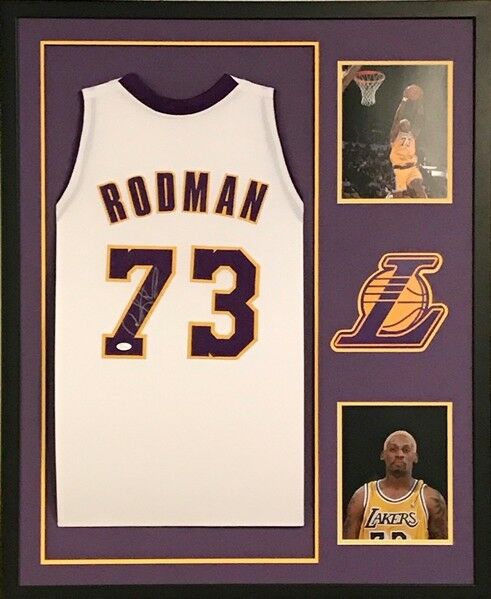 Dennis Rodman JSA signed autographed Los Angeles Lakers Jersey 5x NBA  CHAMPION