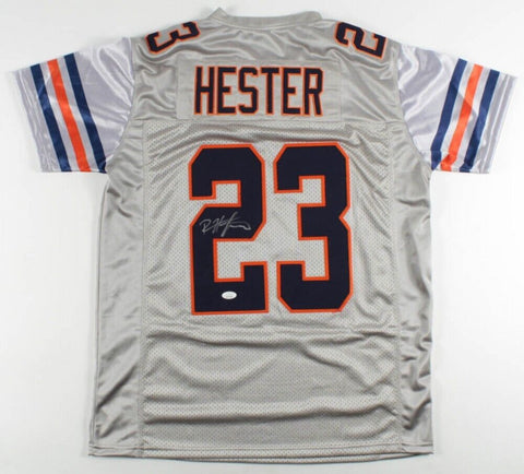 Devin Hester Signed Chicago Bears Gray Jersey (JSA) NFL All Time Return Leader