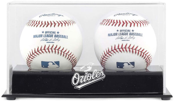 Orioles Two Baseball Cube Logo Display Case - Fanatics