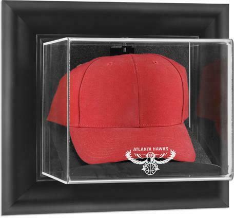 Atlanta Hawks Black Framed Wall- Cap Display Case - Fanatics