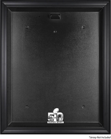 Super Bowl 50 Black Framed Jersey Logo Display Case Authentic