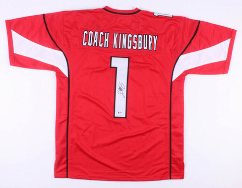 Kliff Kingsbury Signed Cardinals Jersey (Beckett COA) Arizona Head Coach