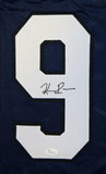 Keenan Reynolds Autographed Navy Blue College Style Jersey- JSA Witnessed Auth