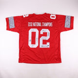 "2002 National Champions" Ohio State Buckeyes Jersey Signed by 8 NFL Players