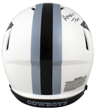 Cowboys Dak Prescott "America's Team" Signed Lunar F/S Speed Proline Helmet BAS