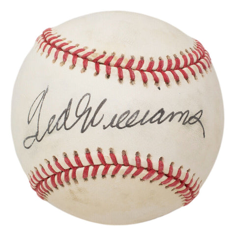 Ted Williams Red Sox Signed Official American League Baseball BAS LOA AB84191
