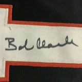 FRAMED Autographed/Signed BOBBY BOB CLARKE 33x42 Philly Black Jersey JSA COA